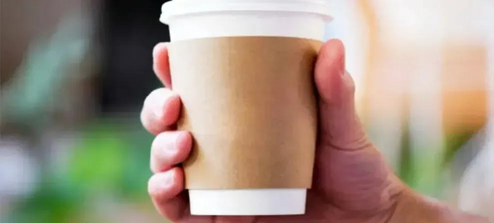 Photo of branded coffee sleeve