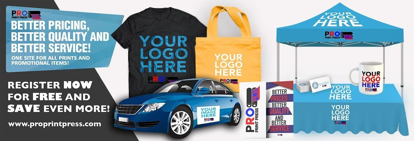 Image of custom printed marketing products of Pro Print Press Image of custom printed marketing products of Pro Print Press