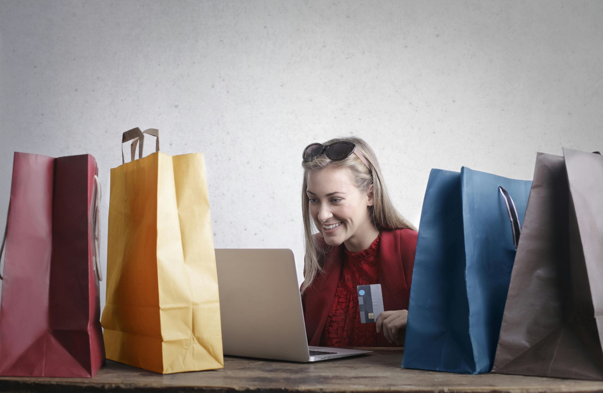 A customer shopping t-shirt online A customer shopping t-shirt online