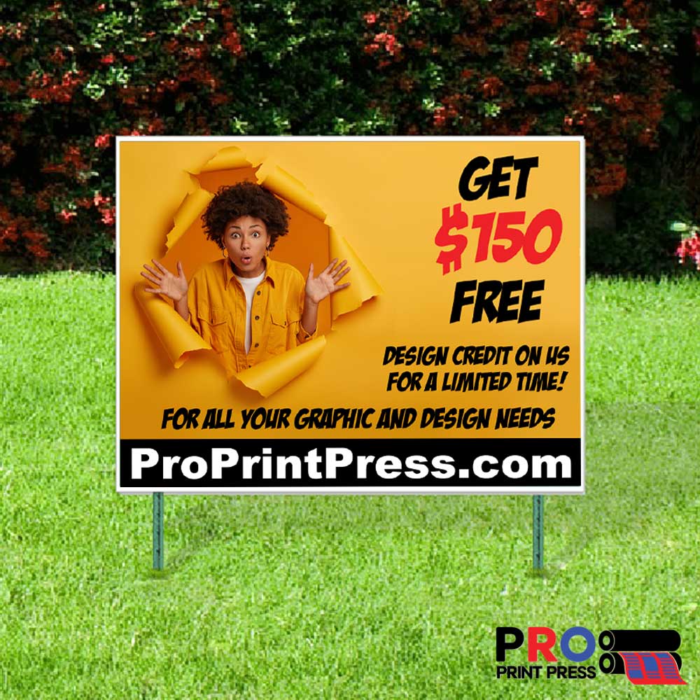 Image of a Custom Printed Yard Signs Image of a Custom Printed Yard Signs