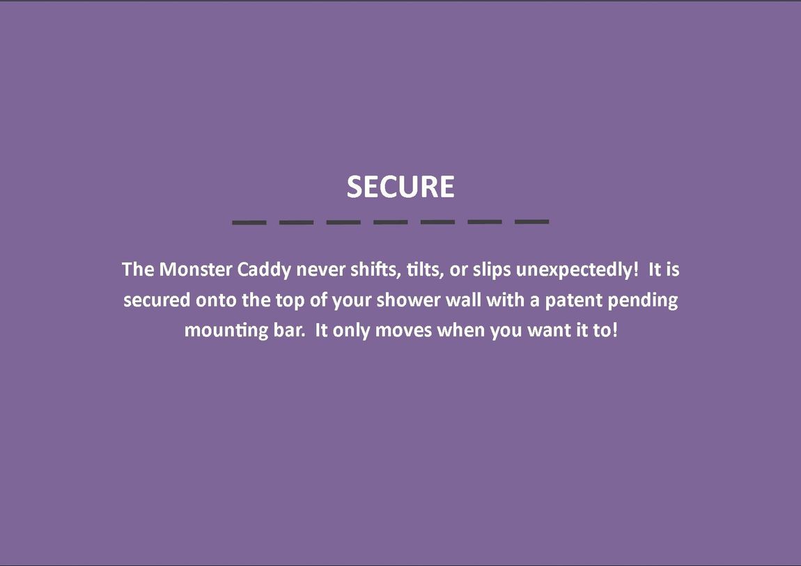 Shower Caddy MonsterCaddy description images 3