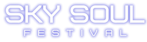 Sky Soul Festival logo with white text on a blue gradient background.