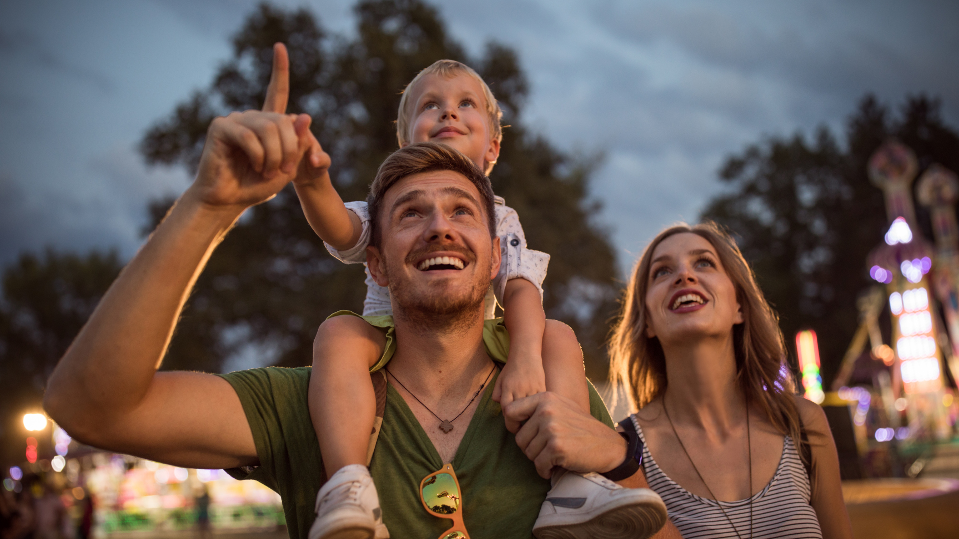 Family enjoying Live Music Louisville festival