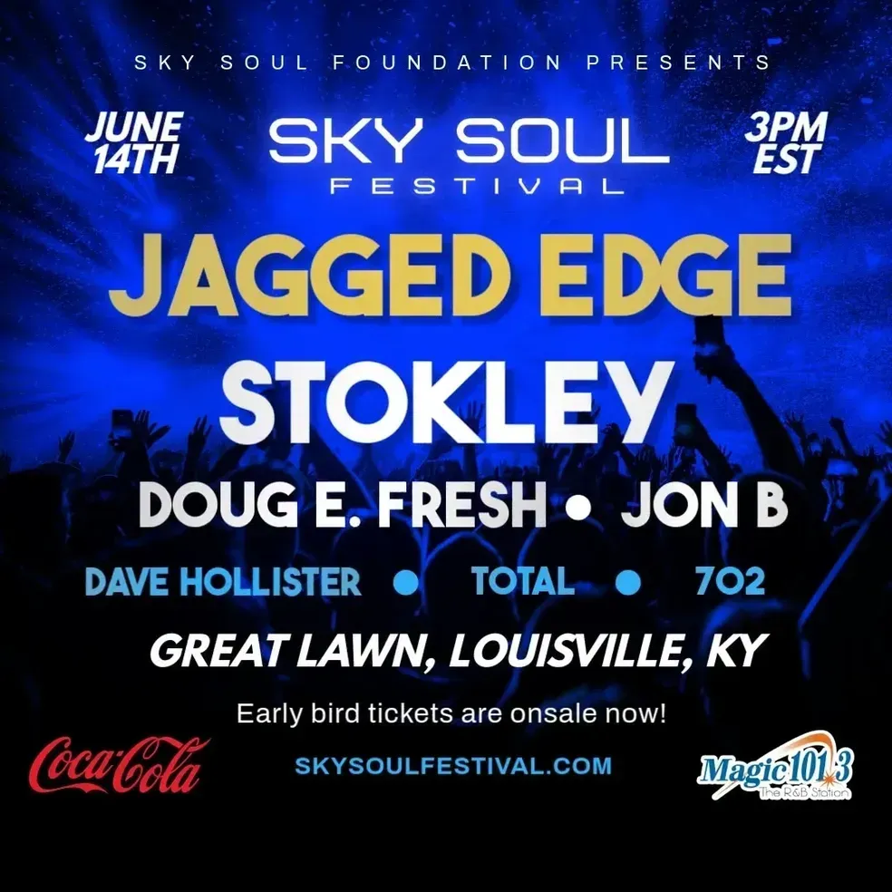 Sky Soul Festival featuring Jagged Edge, Stokley, Doug E. Fresh, Jon B, Dave Hollister, Total, and 702 in Louisville, KY.