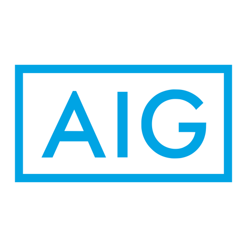 The aig logo is blue and white in a square on a white background.