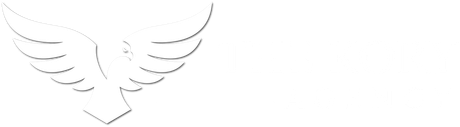 Simple line drawing of a bird with wings spread, outlined in light gray on a white background
