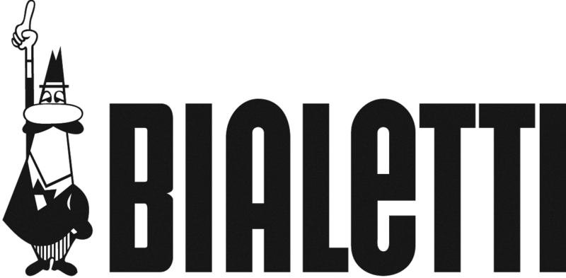 Logo in bianco e nero di un detective con una lente d'ingrandimento accanto alla scritta