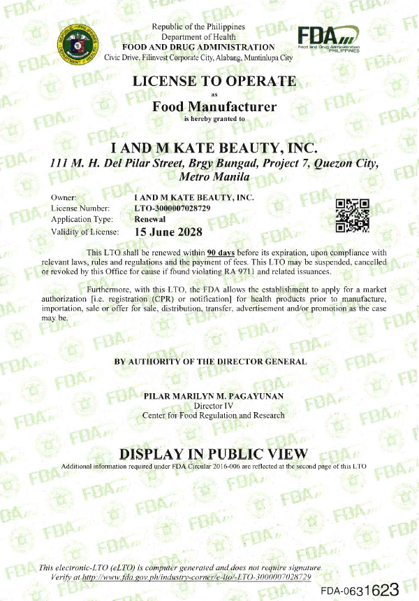 LTO FOOD MANUFACTURER