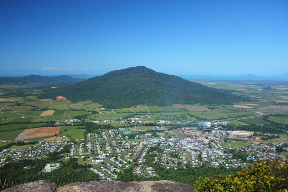 A View of a City From the Top of a Mountain — Smithys Crane Hire in Tully, QLD