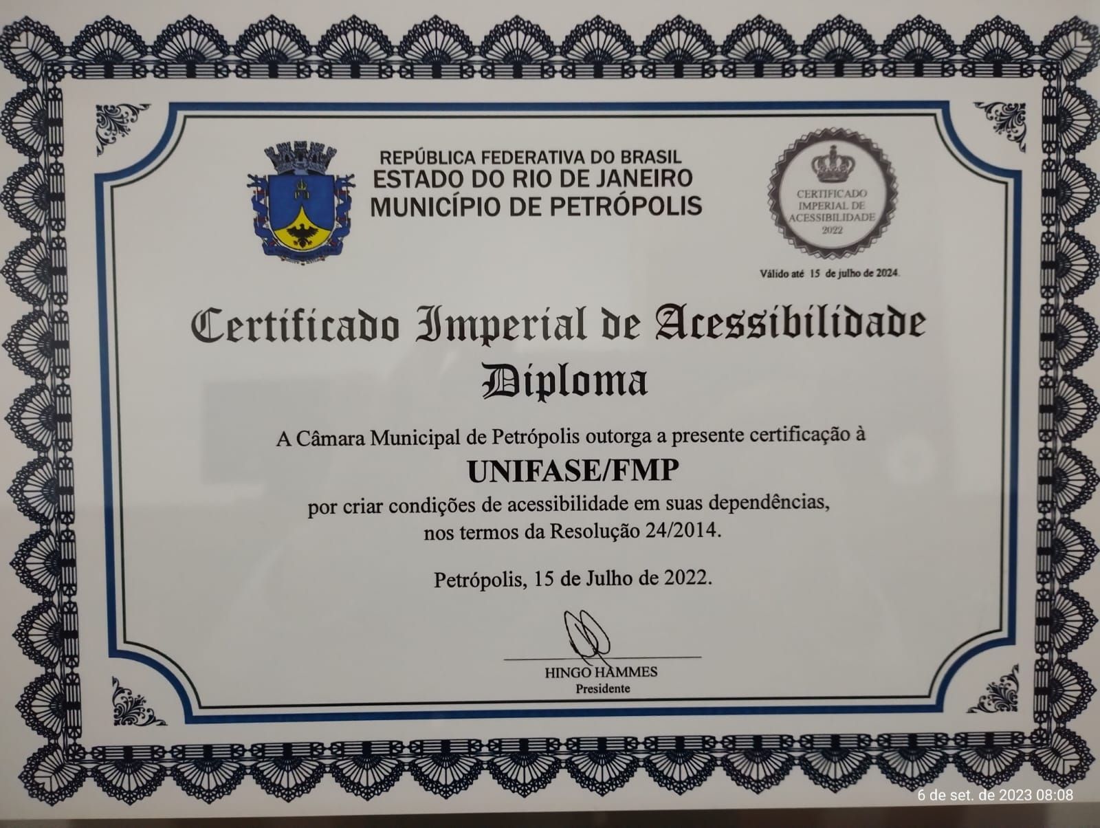 Certificado Ambe Certificado Ambe