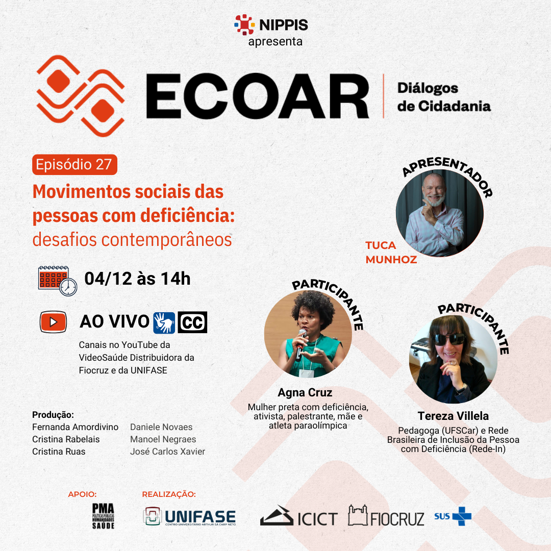 Ecoar - Diálogos de Cidadania promove debate sobre os desafios contemporâneos dos movimentos sociais das pessoas com deficiência