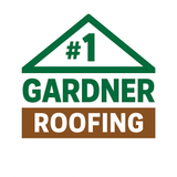 Green roof-shaped logo with 
