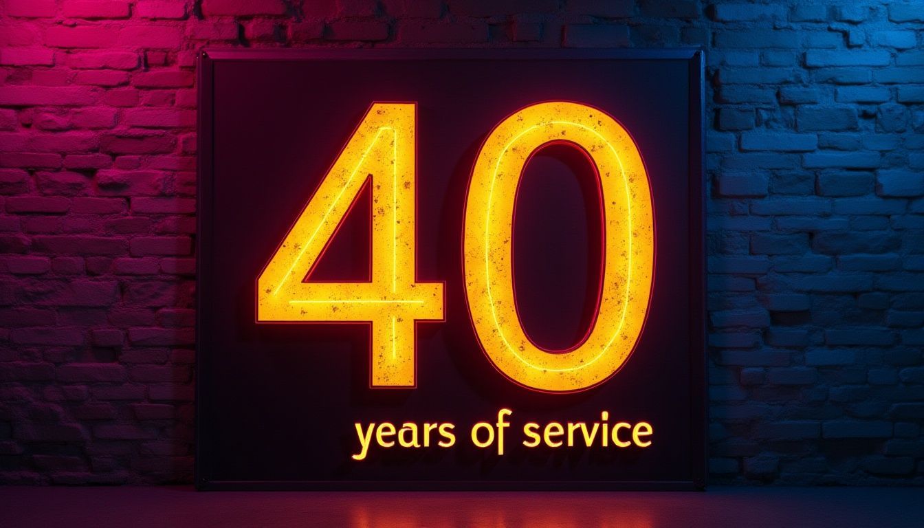 40 years of service badge