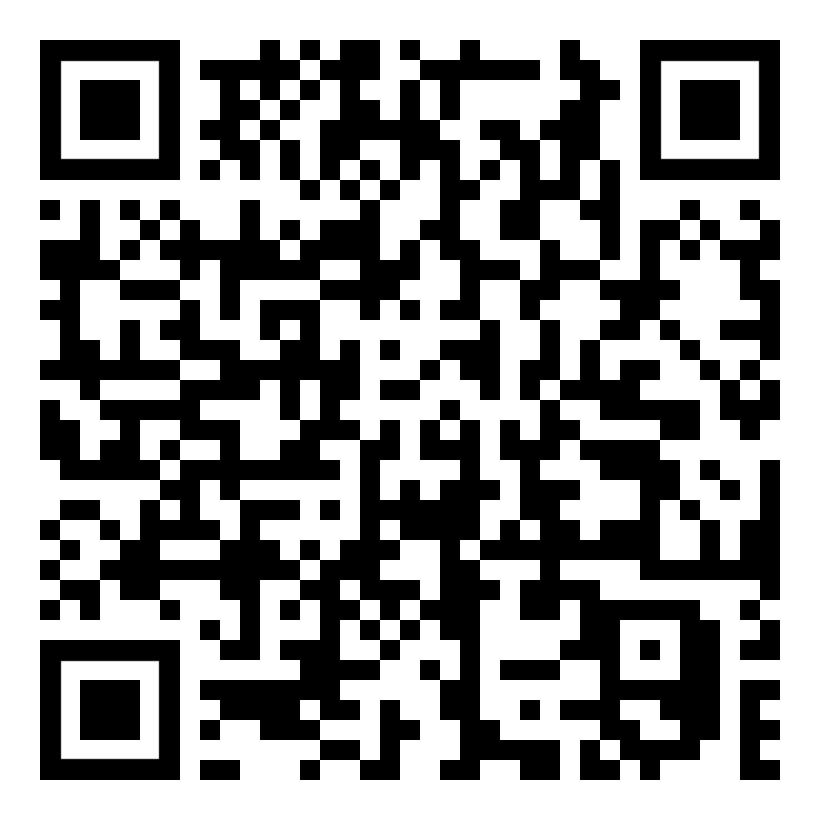 A black and white qr code on a white background.