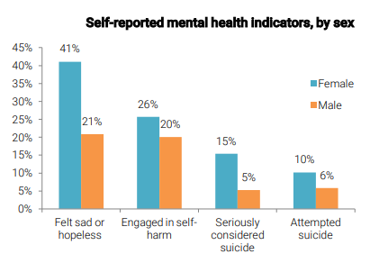 Mental Health Inequities  in Springfield Youth (2018)