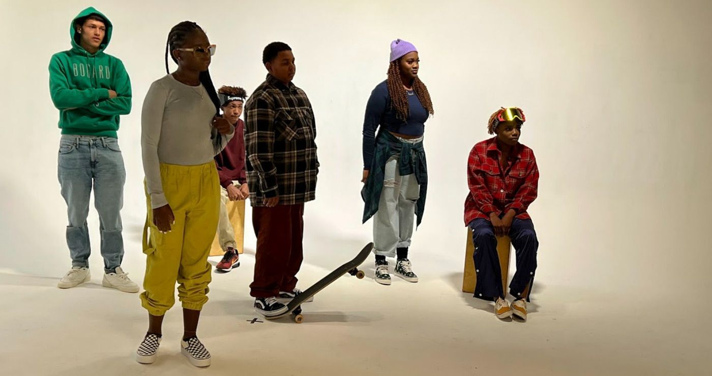 Behind the scenes of teens posing for MTMM campaign