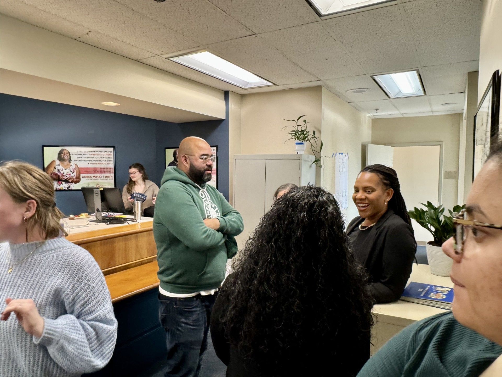 Adam Gomez, Samantha Hamilton, and other talk at open house