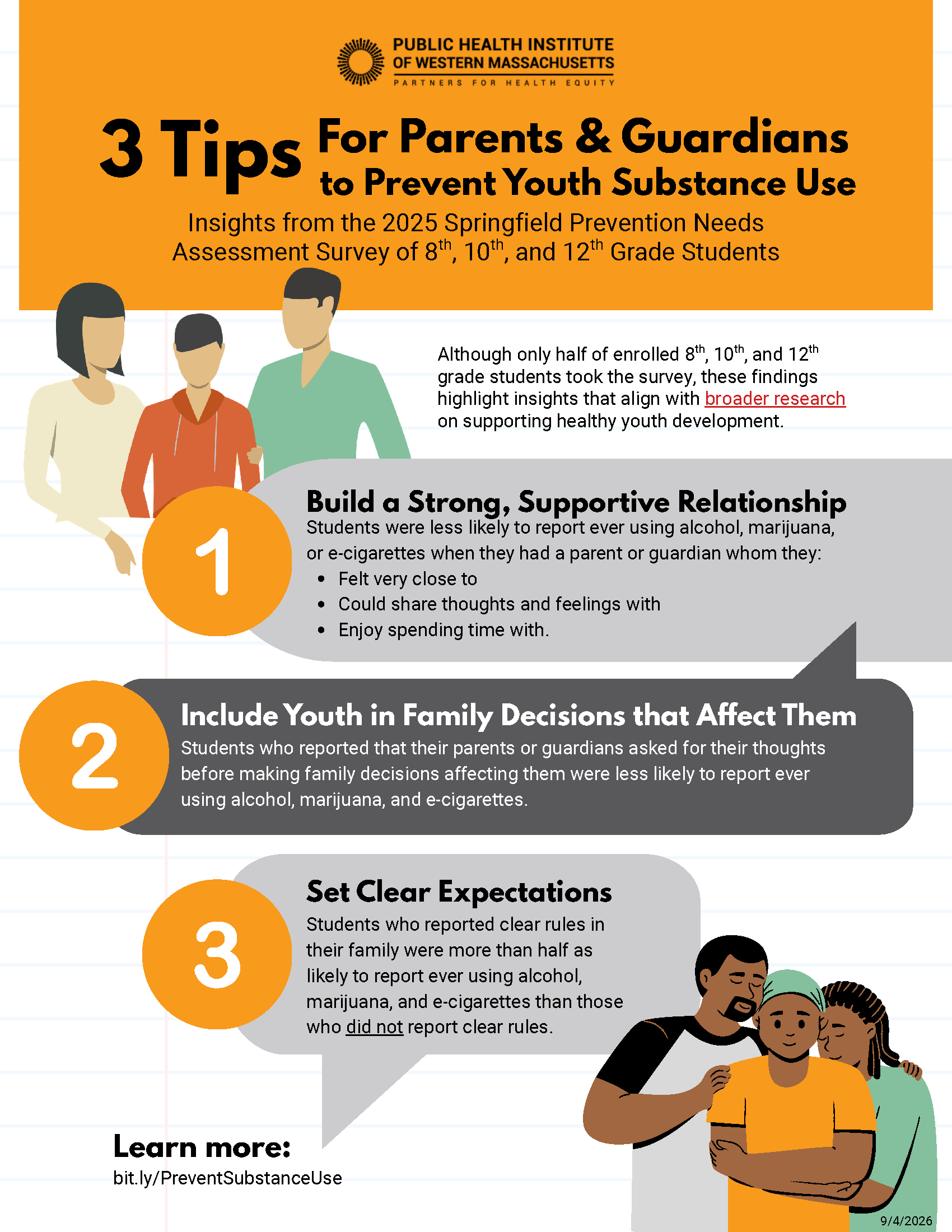 3 Tips For Parents & Guardians to Prevent Youth Substance Use