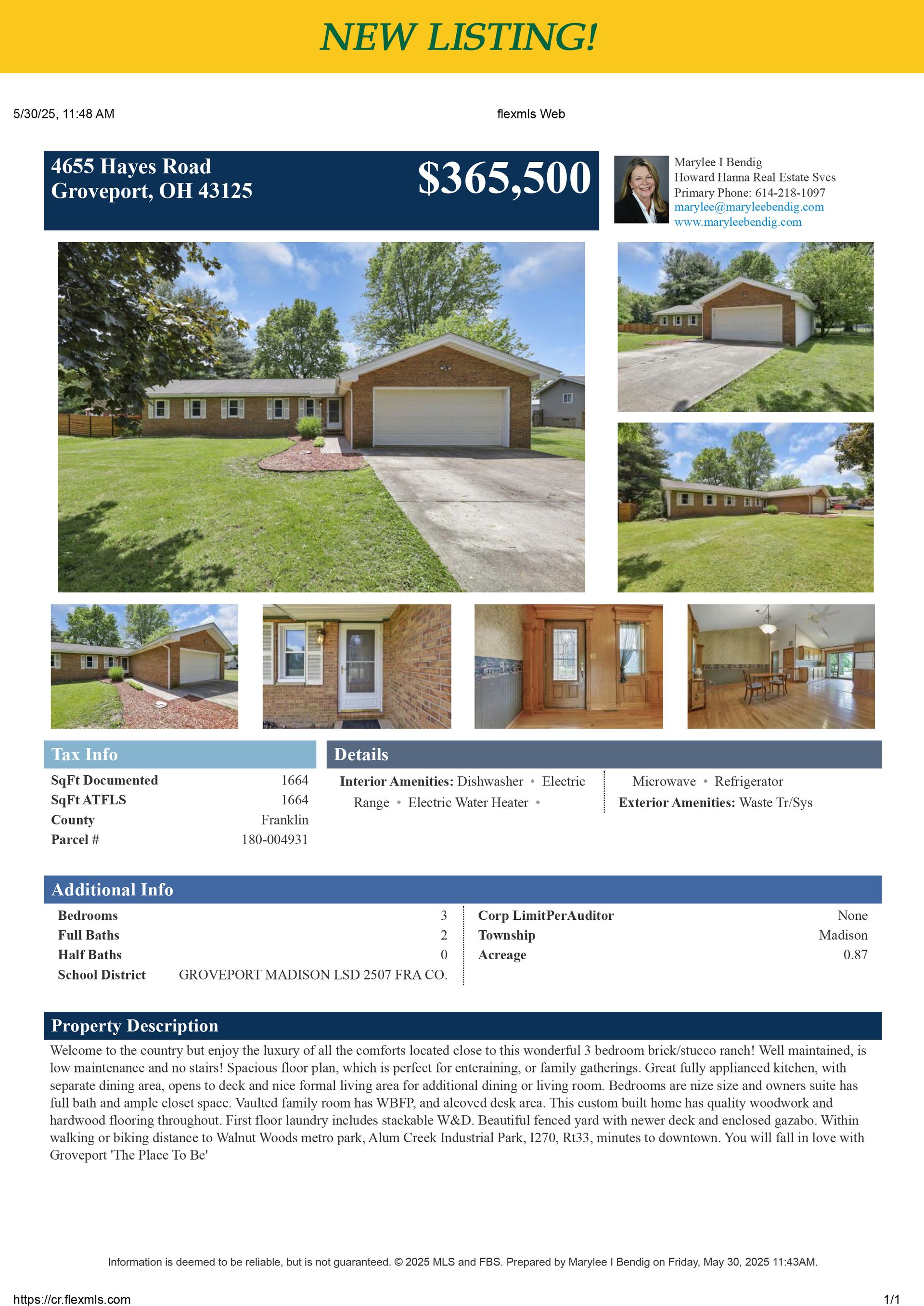 4655 Hayes Road - Groveport, OH - Marylee Bendig