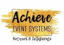 A logo for achieve event systems network and collaborate.
