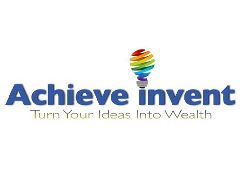 The logo for achieve invent turn your ideas into wealth.