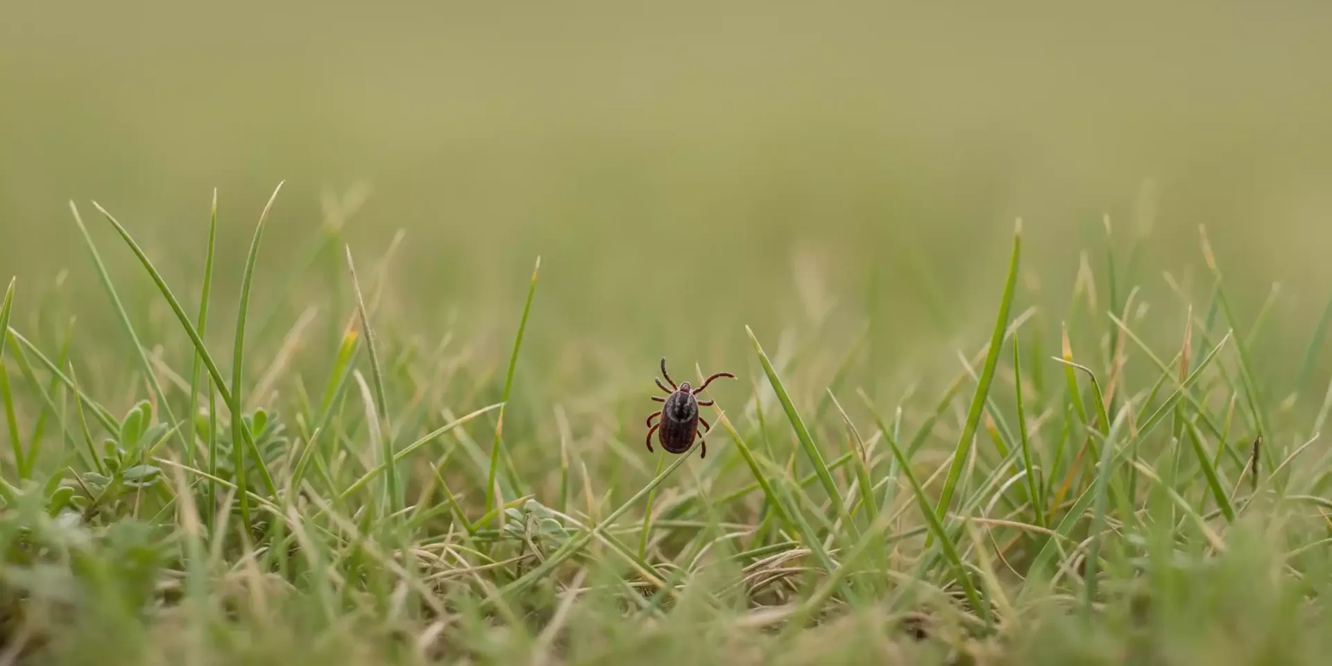 A close up of a bug in the grass.