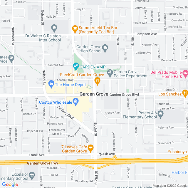 Map of business location