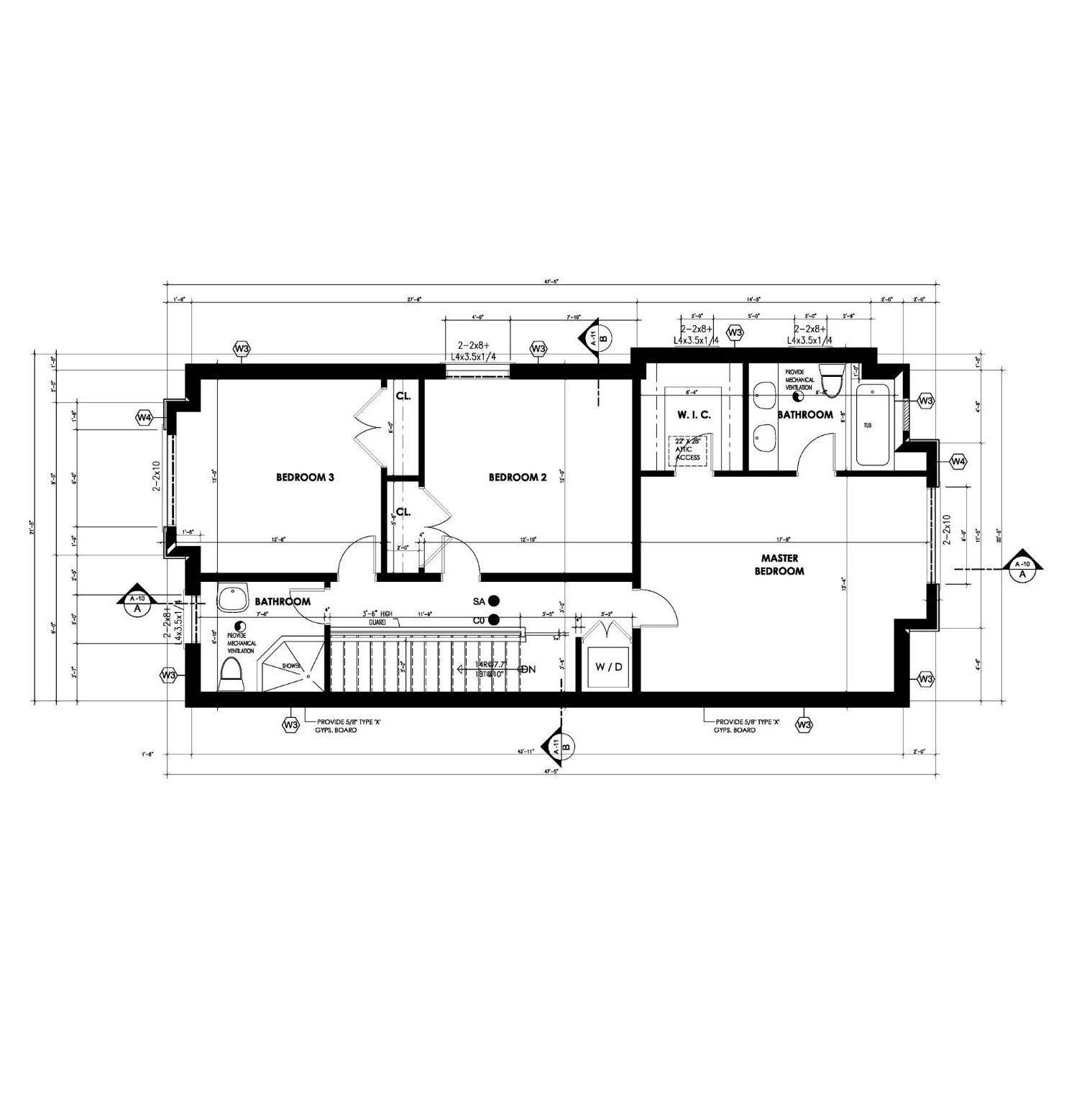 A black and white floor plan of a house.