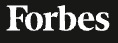The forbes logo is white on a black background.