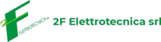 Logo di 2F Elettrotecnica srl in verde con un simbolo elettrico stilizzato