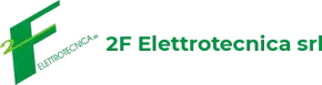 Logo per “2F Elettrotecnica srl” in verde con iniziali stilizzate su sfondo bianco.