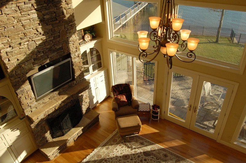 Aerial View of Living Space | Wishon & Carter Builders
