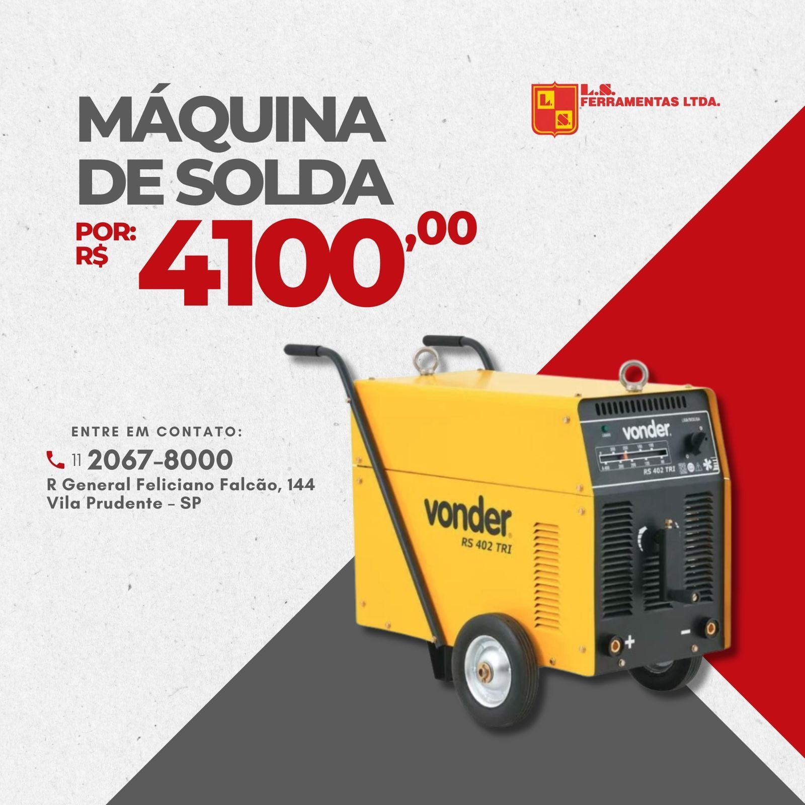 Maquina de Solda Vander na Promoção na LS Ferramentas