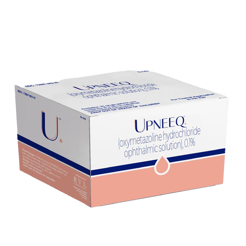 UPNEEQ oxymetazoline hydrochloride ophthalmic solution available at VIOSA Aesthetics MD