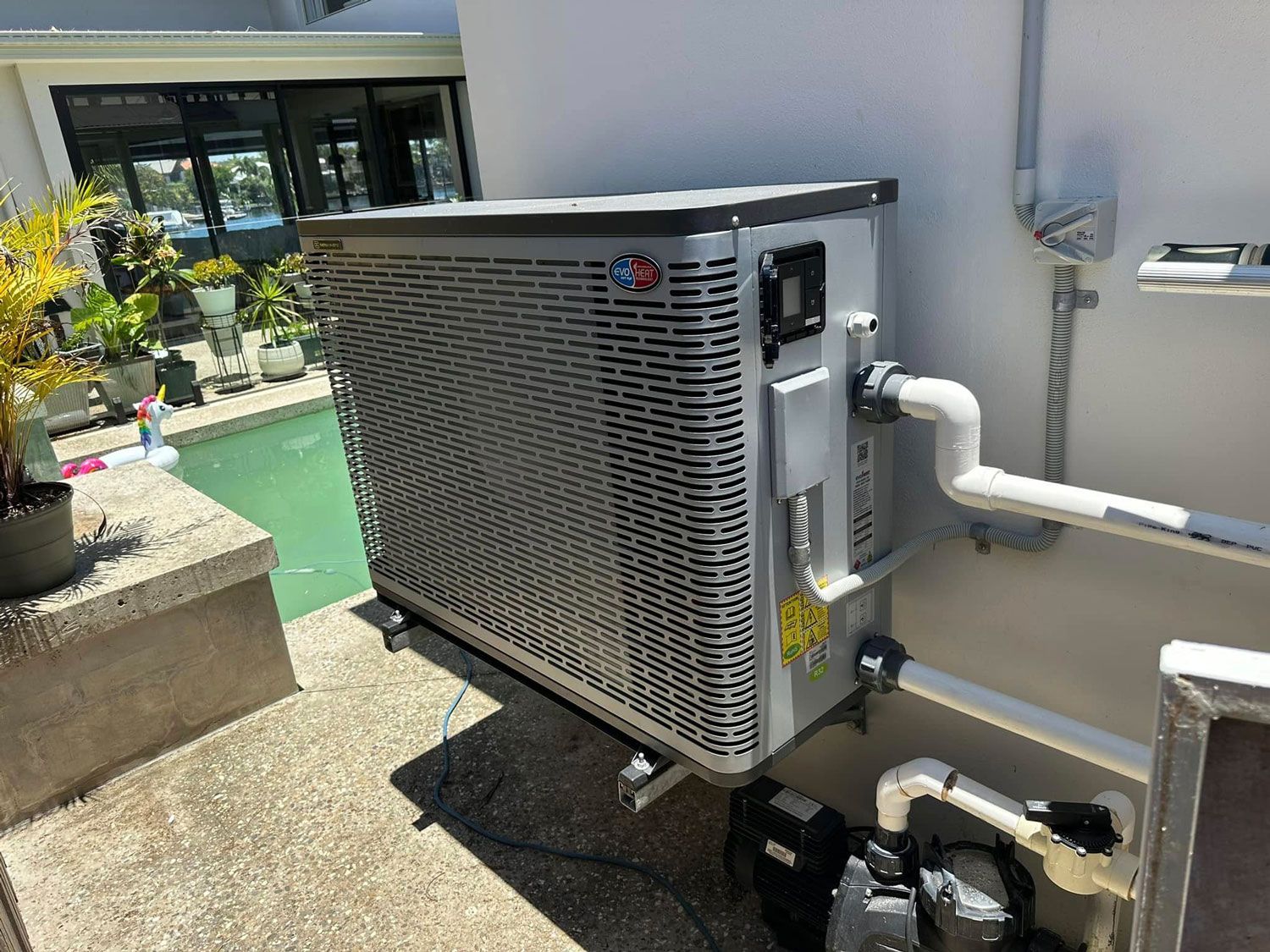Newly Installed Pool Heat Pump
