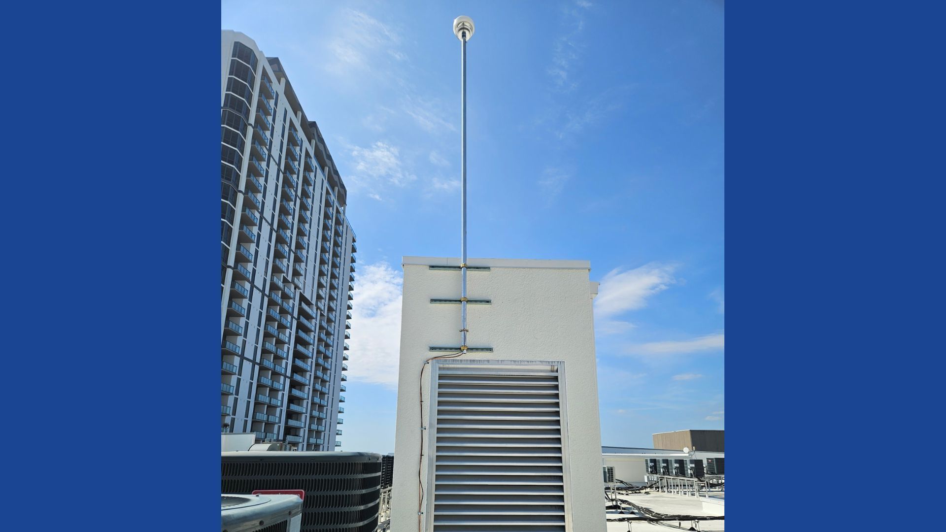 CMCE installed on roof of a building