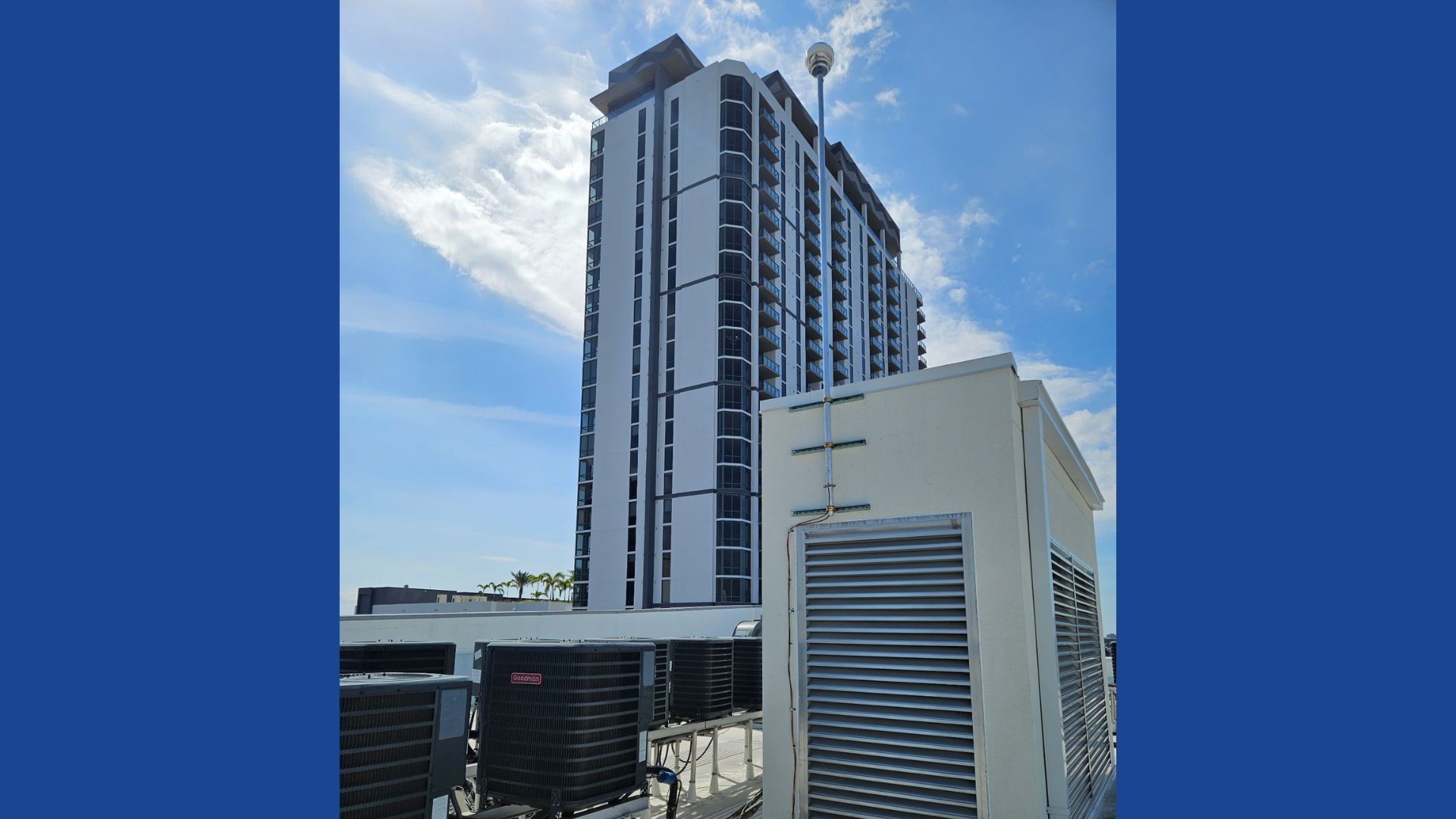 CMCE installed on roof of a building