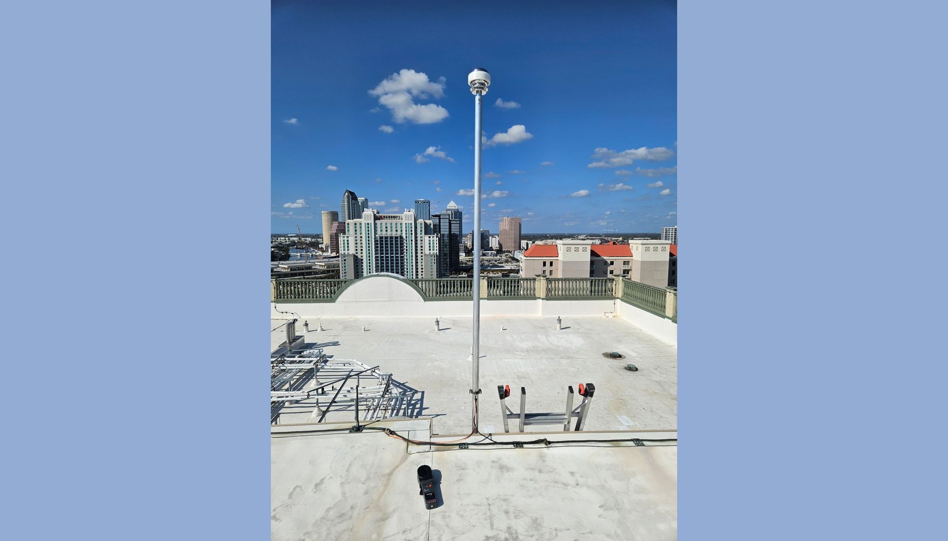 CMCE installed on roof of apartment building