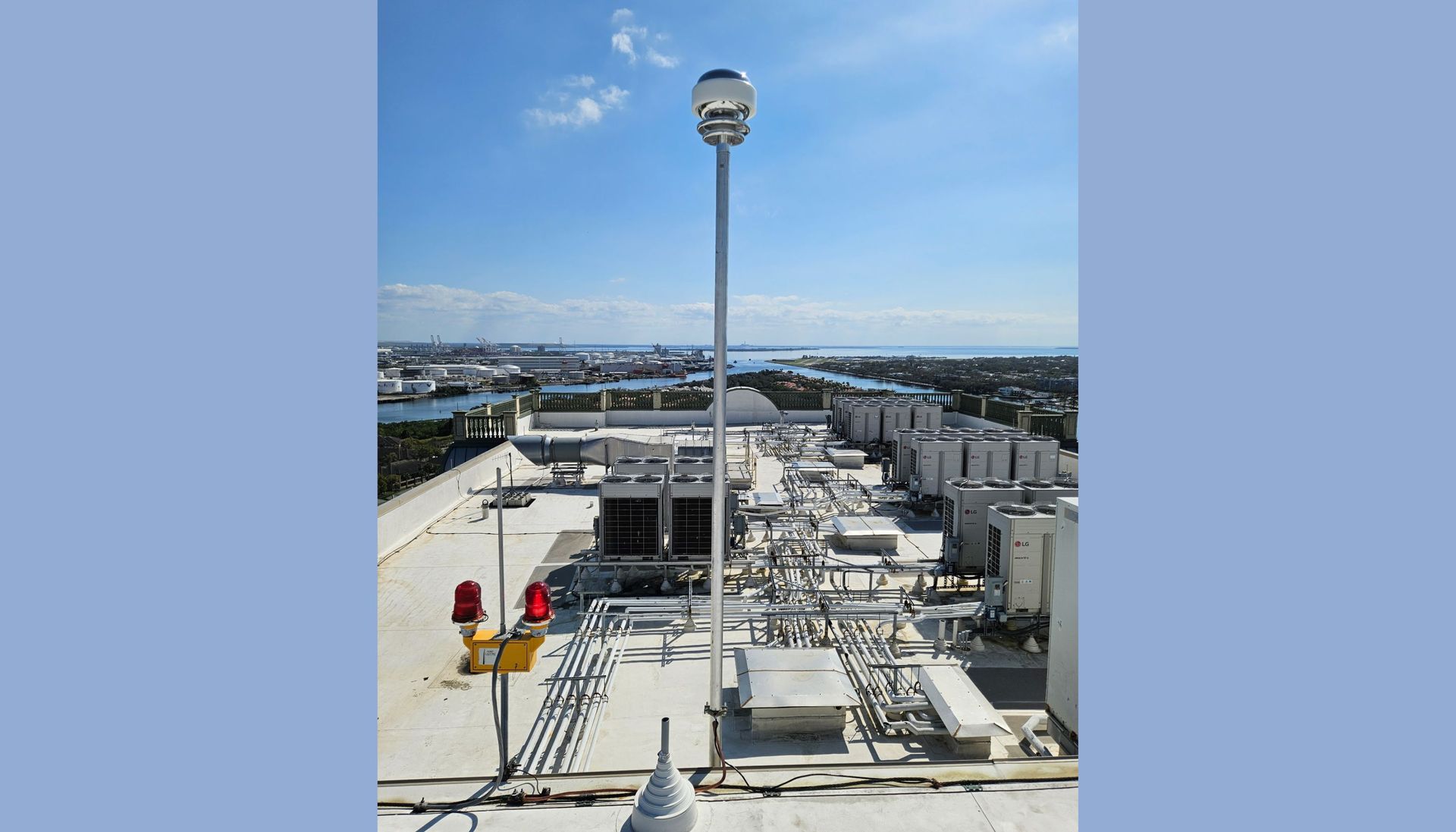 CMCE installed on roof of a building