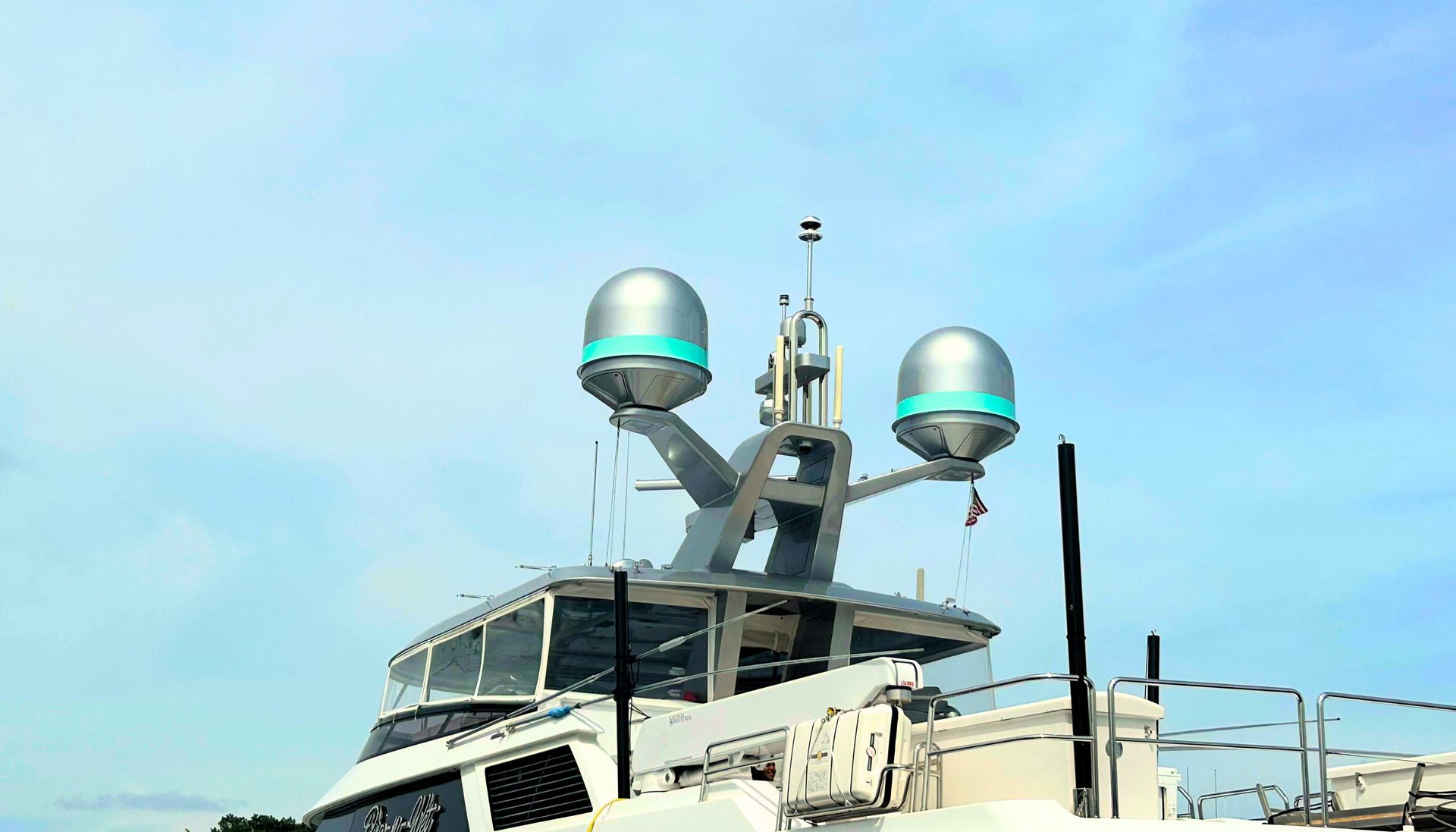 CMCE installed on top of a yacht