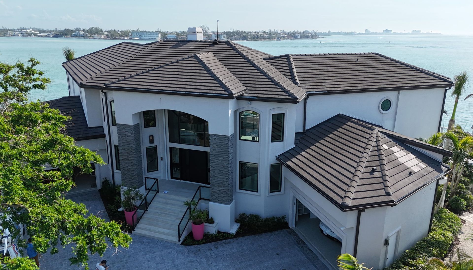 CMCE installed on roof of oceanfront home