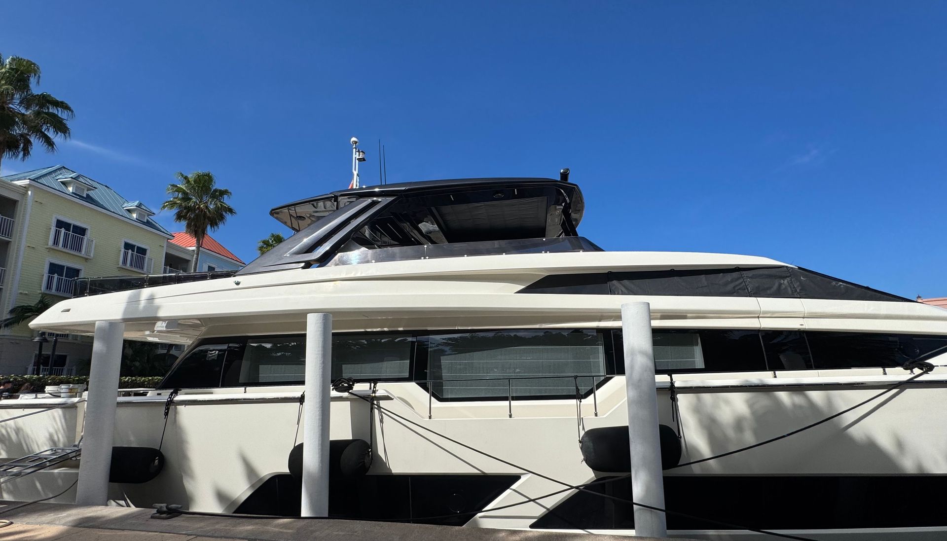 CMCE installed on top of a yacht