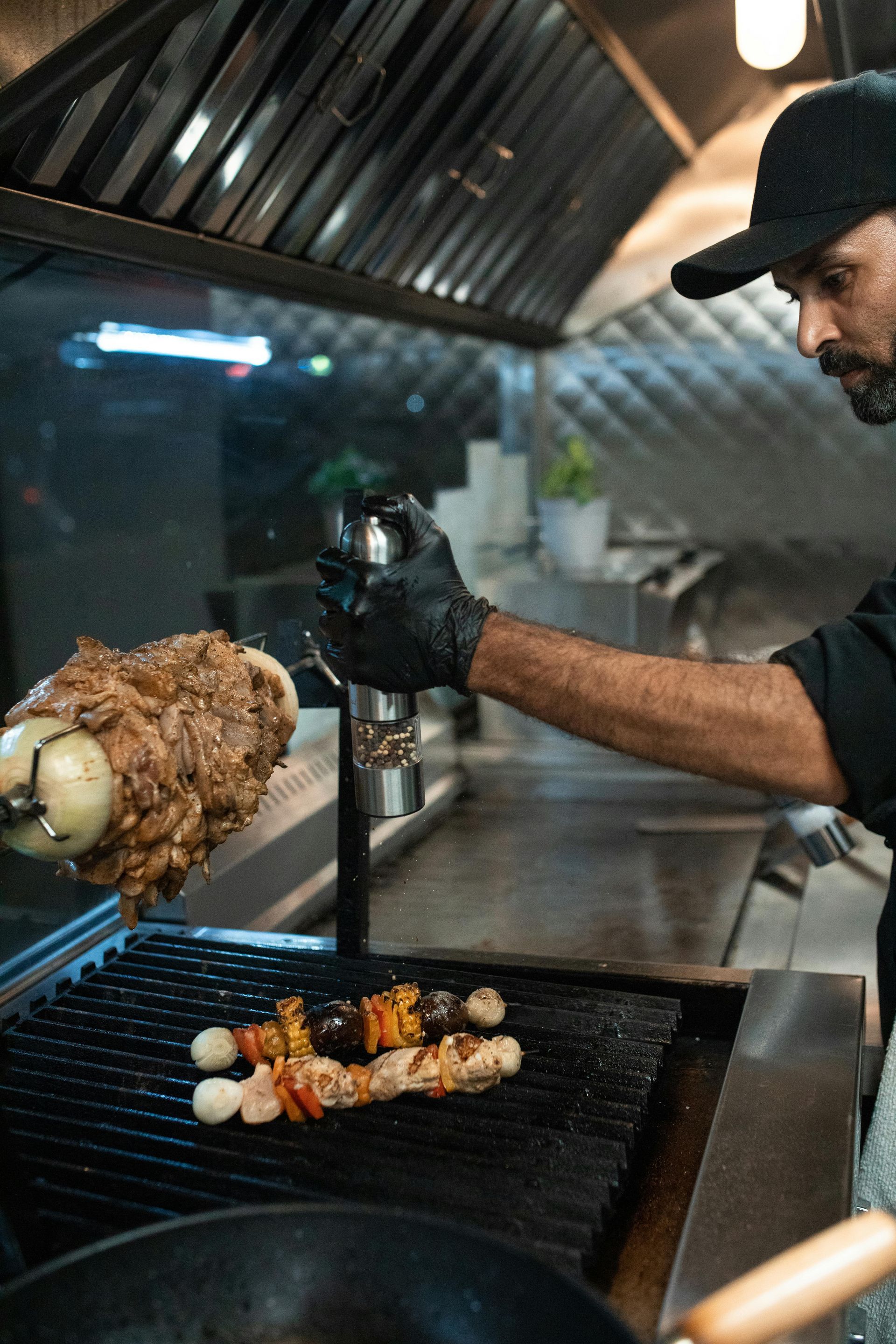 Restaurant cooking with grease