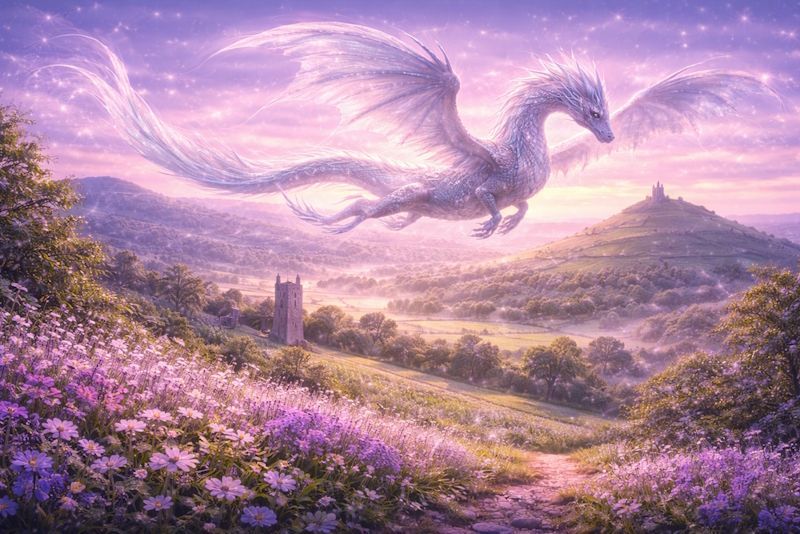 Flying Dragon over South East England Flying Dragon over South East England