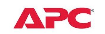 Red APC logo with stylized letters on a white background