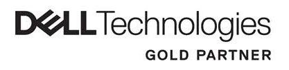 Dell Technologies Gold Partner logo in black and gray text on a white background