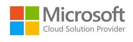 Microsoft Cloud Solution Provider logo with four-color square icon and gray text