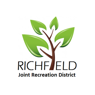 Richfield Joint Recreation District logo with green leaves and brown branch on white background