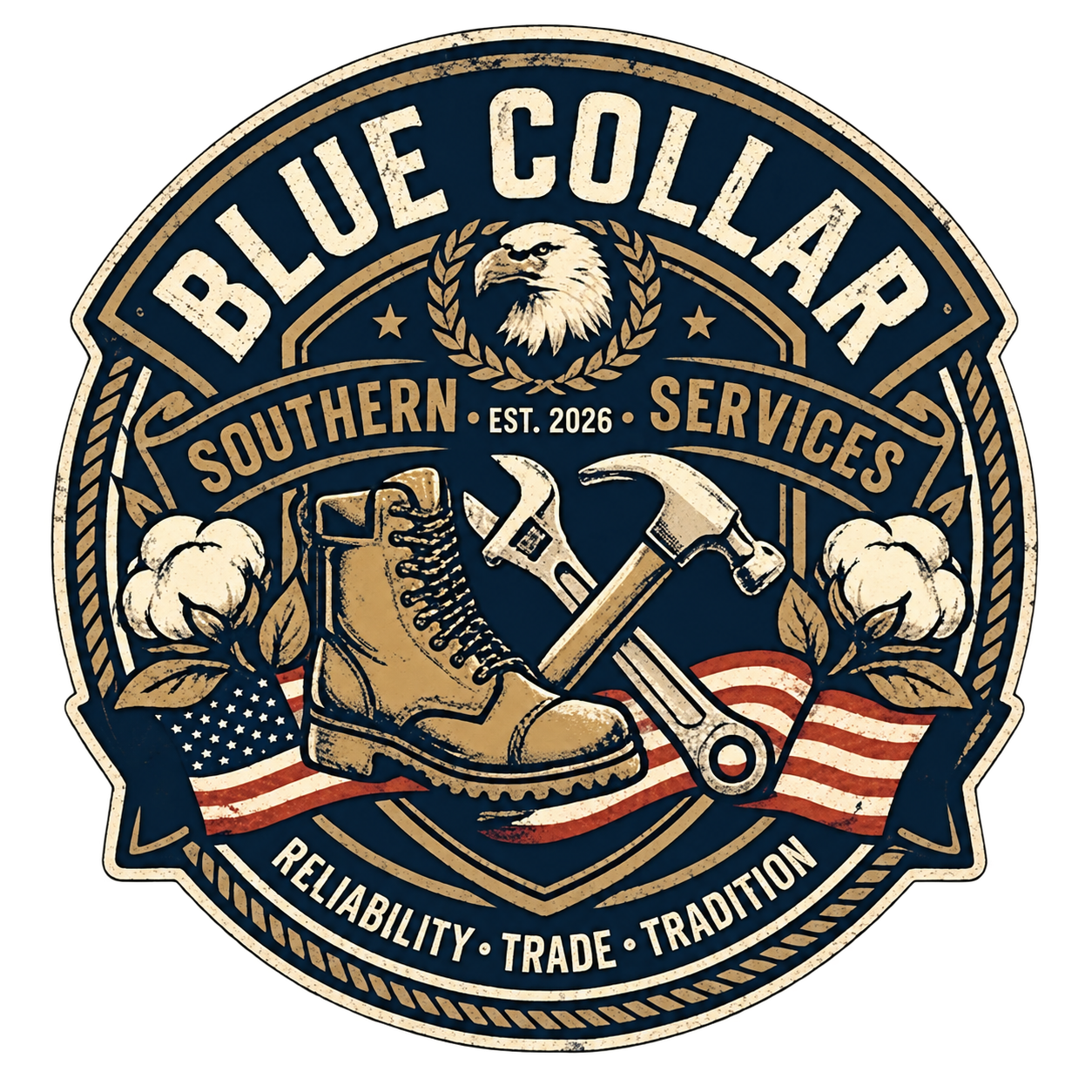 BLUE COLLAR SOUTHERN SERVICES logo