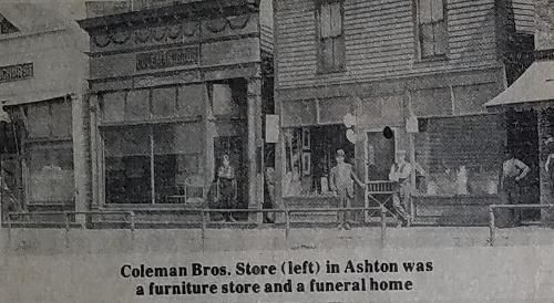 Black and white photo of 